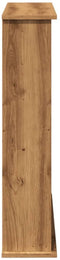 vidaXL - Haardombouw - 75x20x87,5 - cm - bewerkt - hout - artisanaal - eikenkleurig