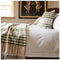 Kussen Grote Ruit Groen (Hex Check Olive) - Nieuw Wol - 50x50 - Tweedmill UK