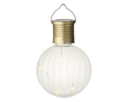 Decoris - Led solar bol d8h11cm4l warm wit a4 1