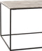 J-Line salontafel Rechthoek - aluminium/ijzer - zilver/zwart