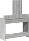 vidaXL - Kaptafel - met - LED-verlichting - - - Grijs - Sonoma - 100x41x140 - cm
