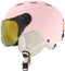 SINNER TYPHOON VISOR - Unisex Skihelm - Rode spiegelvisier - Matte lichtroze - Maat M
