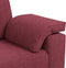vidaXL - Ligzetel - Sofa - Wijnrood - 140 - cm - Stof