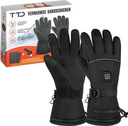 TTD® Verwarmde Handschoenen XL - Oplaadbare Wanten - 3 Warmteniveaus - Weerbestendig tot -40 °C