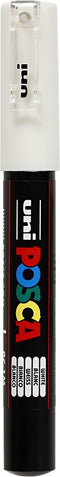 Verfstift Posca PC1MC wit