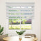 vidaXL - Zebra - Blind - 125x100 - cm - stofbreedte - 120,9 - cm - polyester - wit