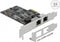 Delock PCI Express x2 Card - 2x RJ45 2.5 Gigabit LAN RTL8125