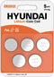 Hyundai - CR2032 Knoopcel Batterij - Lithium - 5 stuks