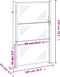 vidaXL - Tuinpoort - 100x150 - cm - roestvrij - staal