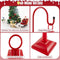 Coast Kerst Lantaarnpaal - Sneeuwbol - Geluidseffecten - Rood - 32 x 32 x 173 cm