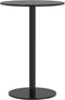 vidaXL - Tuintafel - rond - Ø50x72 - cm - staal - zwart