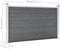 vidaXL - Schutting - 526x106 - cm - HKC - grijs