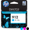 HP 912 - Inktcartridge - Origineel - 315 pagina's - Cyaan