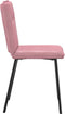 vidaXL - Eetkamerstoelen - 2 - st - fluweel - roze