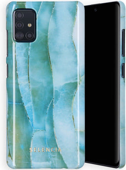 Selencia Hoesje Geschikt voor Samsung Galaxy A51 Hoesje - Selencia Maya Fashion Backcover - blauw