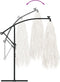 vidaXL - Parasol - met - stalen - paal - 269x269x235 - cm - wit