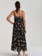 SHIWI Sicily - Dames Jurk V-hals - Met verstelbare bandjes - Zwart