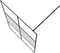 vidaXL - Inloopdouchewand - 140x195 - cm - halfmat - ESG-glas - zwart