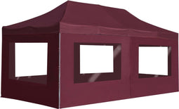 vidaXL-Partytent-inklapbaar-met-wanden-6x3-m-aluminium-wijnrood
