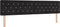 vidaXL - Hoofdbord - met - Kristallen - Knoppen, - Zwart, - 200 - cm, - Velvet