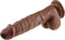 Evolved Dildo Love Toy Realistic Dildo, Dark 20.3 Cm Bruin