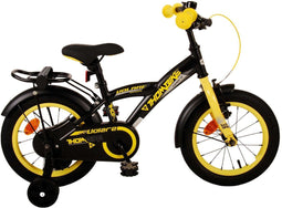 Volare Thombike - Kinderfiets - 14 inch - Afneembare zijwieltjes - Zwart Geel