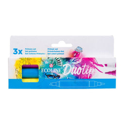 Talens Ecoline - Duotip marker ecoline primair set 3 kleuren