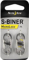 NITE Ize NI-LSBM-11-2R3 Karabijn MicroLock S-Biner 2 35 mm x 15 mm x 7 mm 2 stuk(s)