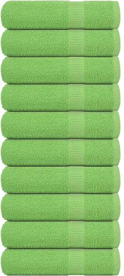 vidaXL - Douchehanddoeken - 10 - st - 70x140cm - 360 - g/m² - 100% - katoen - appelgroen