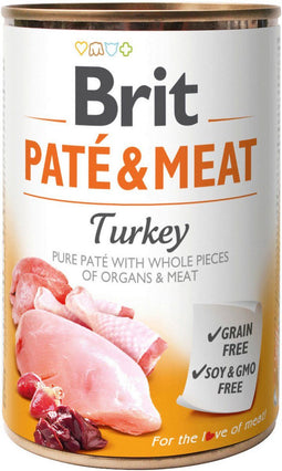 Brit Blik Paté & Meat 400 g - Hondenvoer - Kalkoen