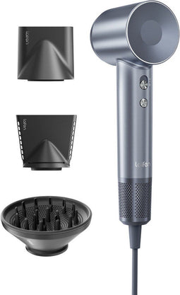 Laifen Swift Special High Speed Fohn met diffuser - Zilverblauw - Haardroger met ionische technologie - 3 warmtestanden