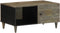 vidaXL - Salontafel - 80x50x40 - cm - massief - mangohout - lichtgrijs