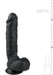 EasyToys - Realistische Dildo met Balzak - Dildo met Zuignap - 22,5 cm - Dildo's - Sex Toys voor Vrouwen en Mannen - Zwart