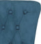 vidaXL - Stoel - hoge - rugleuning - met - knopen - fluweel - blauw