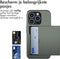 iMoshion Hoesje Geschikt voor iPhone 15 Pro Hoesje - Ruimte voor 2 pasjes - iMoshion Backcover met pasjeshouder - Donkergroen