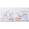 Schilderij Home ESPRIT Blauw Grijs Shabby Chic Hortensia 60 x 3 x 60 cm (2 Stuks)