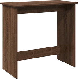 vidaXL - Bureau - 80x40x75 - cm - bewerkt - hout - bruin - eikenkleur