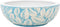 vidaXL - Opzetwasbak - rond - Φ41x14 - cm - keramiek - wit - en - blauw
