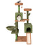SureDeal® - Cactus Krabpaal - 160 cm - Pluche - Sisal - 4 Niveaus - Groen/Bruin - Anti-kantelband