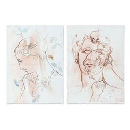 Schilderij DKD Home Decor Abstract (50 x 1,8 x 70 cm) (2 Stuks)