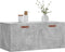vidaXL - Wandkast - 80x36,5x35 - cm - bewerkt - hout - betongrijs