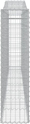 vidaXL - Schanskorven - 6 - st - gewelfd - 400x30x120/140 - cm - ijzer
