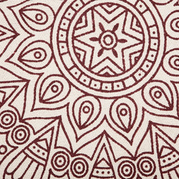 AYAKLI - Laagpolig vloerkleed - Rood - 120 cm - Katoen