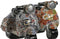 Decoratieve figuren Home ESPRIT Multicolour Mediterrane scooter 14 x 8 x 11 cm (2 Stuks)