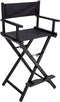 VDD Regisseurstoel Make up - Visagie Kappers Stoel - Inklapbaar - Zwart