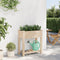 vidaXL - Tuinbak - met - Plank - 71x37x76 - cm - Massief - Vurenhout