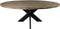 HSM Collection Tafelblad ovaal - 220x110 cm - new vintage - teak