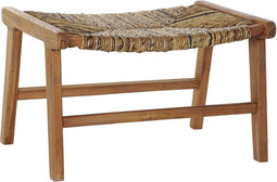 Kruk DKD Home Decor 65 x 47 x 40 cm Natuurlijk Teakboom Plastic Lichtbruin