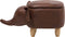 ELEPHANT - Hocker - Donkerbruin - Kunstleer