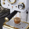 Swan Gatsby Espressomachine – Gemalen Koffie & Pads – Met Melkopschuimer – Wit/Goud